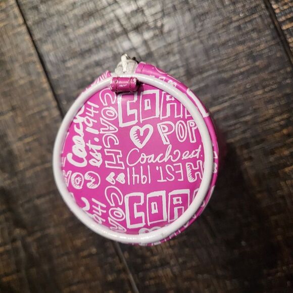 Coach Poppy Flower Tootsie Roll Makeup Case Pencil Holder Collectors Piece - Picture 4 of 9